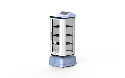 Closed-cabin healthcare delivery robot