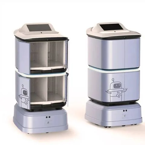Hotel delivery robot compartments